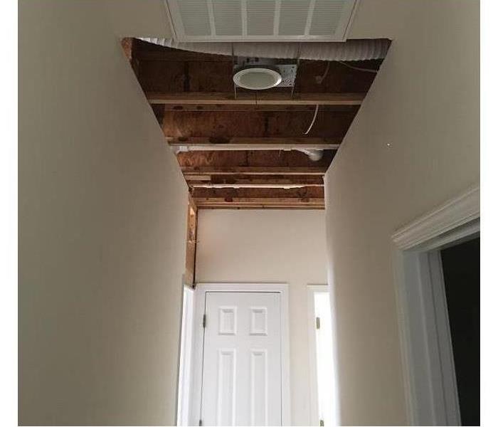 ceiling with hole