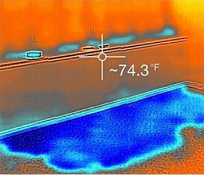 thermal image of water